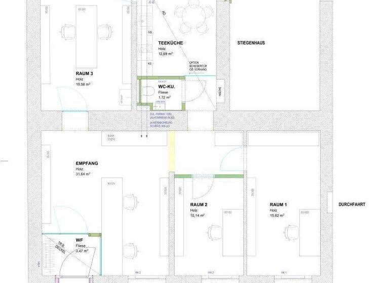 Büro zur Miete 577 € 1 Zimmer Waldegg Linz 4020