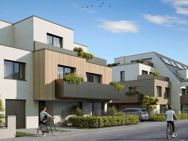Reihenmittelhaus zum Kauf - Erstbezug 699.500 € 4 Zimmer 99,2 m² Franzosenweg 3-5 Wien 1100