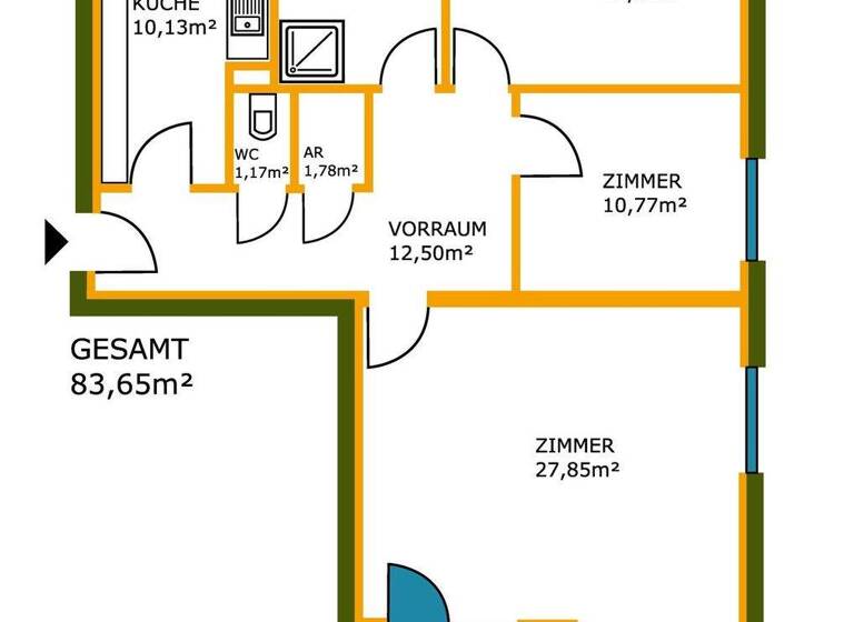 Terrassenwohnung zum Kauf 279.000 € 3 Zimmer 83,7 m² St. Andrä Wördern 3423