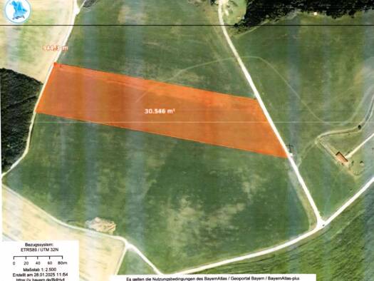 Grundstück zum Kauf 475.000 € 30.545 m² Grundstück Höhenberg Kumhausen 84036