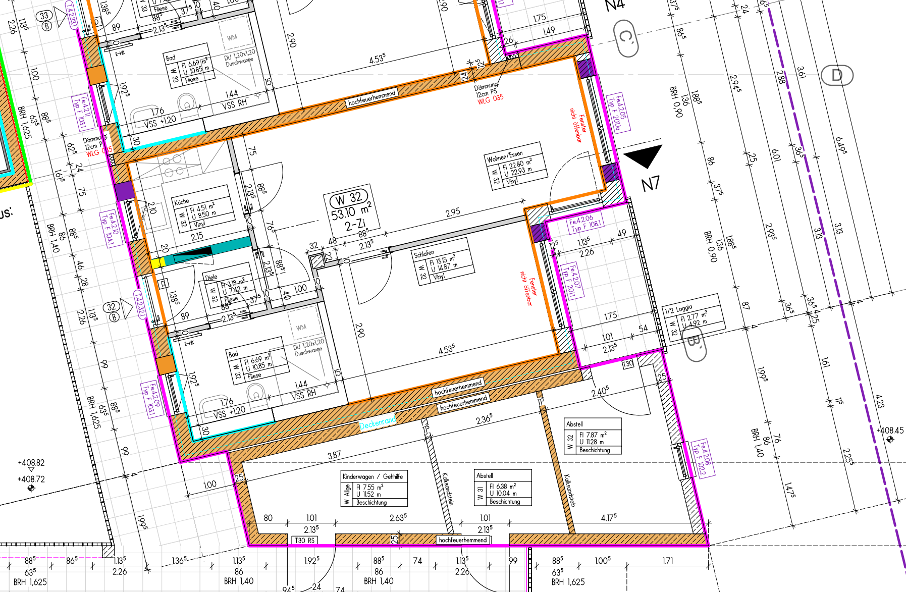 Wohnung zur Miete 640 € 2 Zimmer 53,2 m²<br/>Wohnfläche 2.<br/>Geschoss ab sofort<br/>Verfügbarkeit Unterer Kirschbaumweg 4 Rain Rain 86641