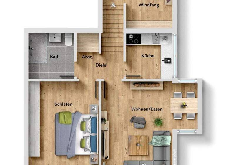 Wohnung zum Kauf 315.000 € 2 Zimmer 63,6 m² Waldstraße 41 Gundelfingen 79194
