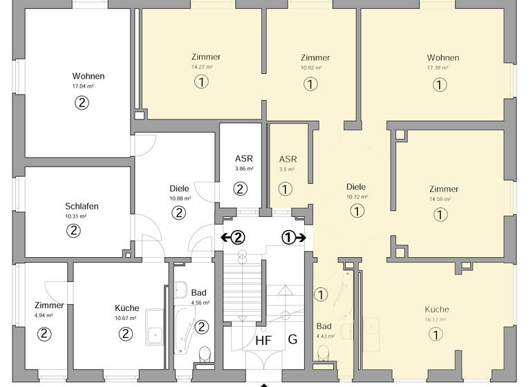 Wohnung zum Kauf 245.000 € 4 Zimmer 92 m²<br/>Wohnfläche EG<br/>Geschoss Königsbrücker Landstraße 129 Klotzsche Dresden 01109
