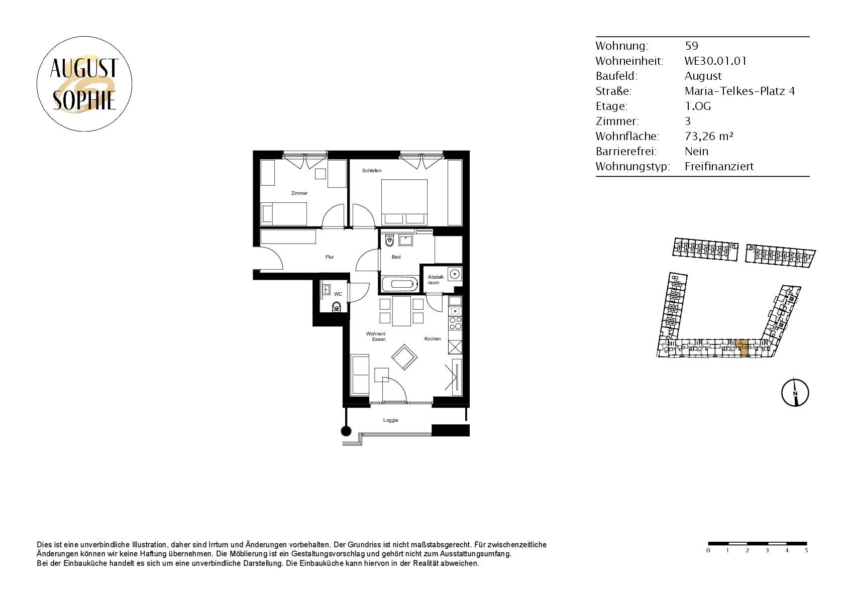 Wohnung zur Miete 1.110 € 3 Zimmer 73,3 m²<br/>Wohnfläche 1.<br/>Geschoss 01.01.2025<br/>Verfügbarkeit Maria-Telkes-Platz 4 Bemerode Hannover 30539