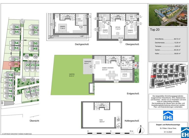 Doppelhaushälfte zum Kauf - Erstbezug 453.378 € 4 Zimmer 99,7 m² Waldstraße St. Pölten 3100