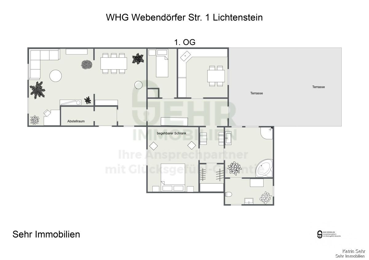 Wohnung zur Miete 950 € 3,5 Zimmer 143 m²<br/>Wohnfläche 2.<br/>Geschoss Webendörferstr. 1 Lichtenstein Lichtenstein/Sachsen 09350