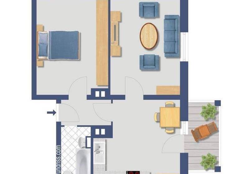 Wohnung zum Kauf provisionsfrei 126.000 € 2 Zimmer 54,6 m² EG Kuhlendahl 149 Holthausen Mülheim an der Ruhr 45470