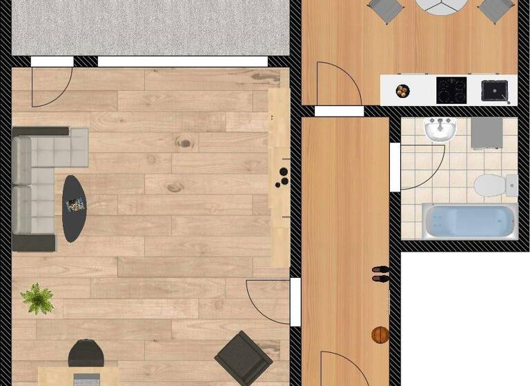 Studio zur Miete 450 € 1 Zimmer 45,7 m² EG frei ab 01.04.2026 Schulbergstr. 75 Grubweg Passau 94034