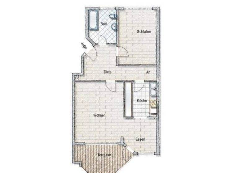 Wohnung zum Kauf 270.000 € 2 Zimmer 74,6 m² Espan Fürth 90765