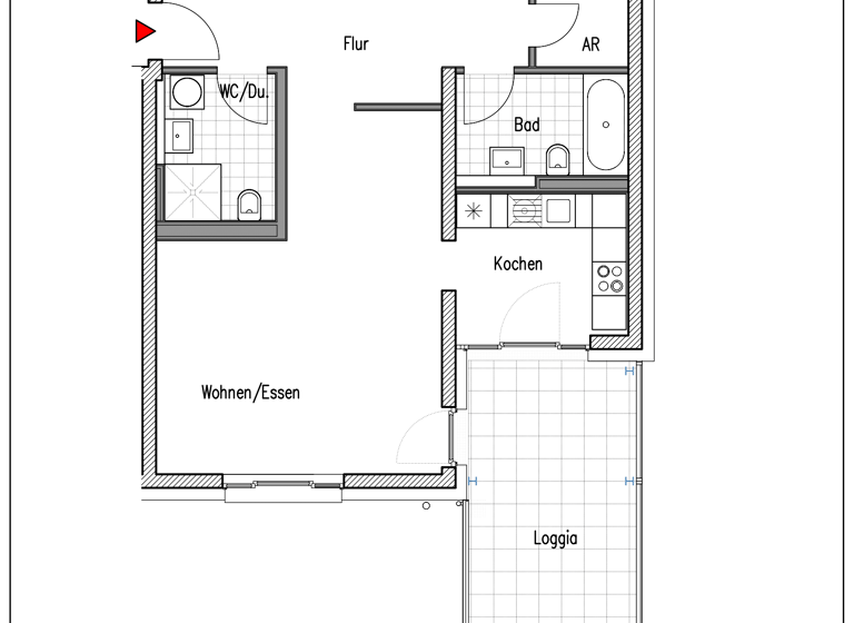 Wohnung zum Kauf - Neubau provisionsfrei 580.000 € 3 Zimmer 99,6 m²<br/>Wohnfläche 2.<br/>Geschoss Muggenhof Nürnberg 90429
