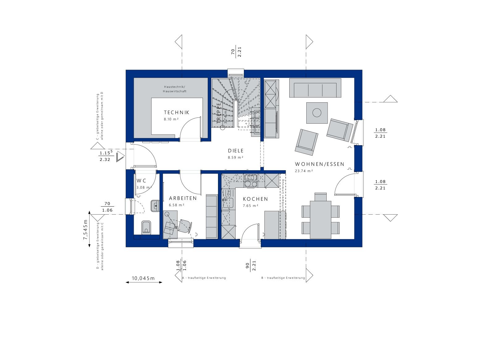 Einfamilienhaus zum Kauf 408.171 € 5 Zimmer 124 m²<br/>Wohnfläche 424 m²<br/>Grundstück Denkingen Denkingen 78588