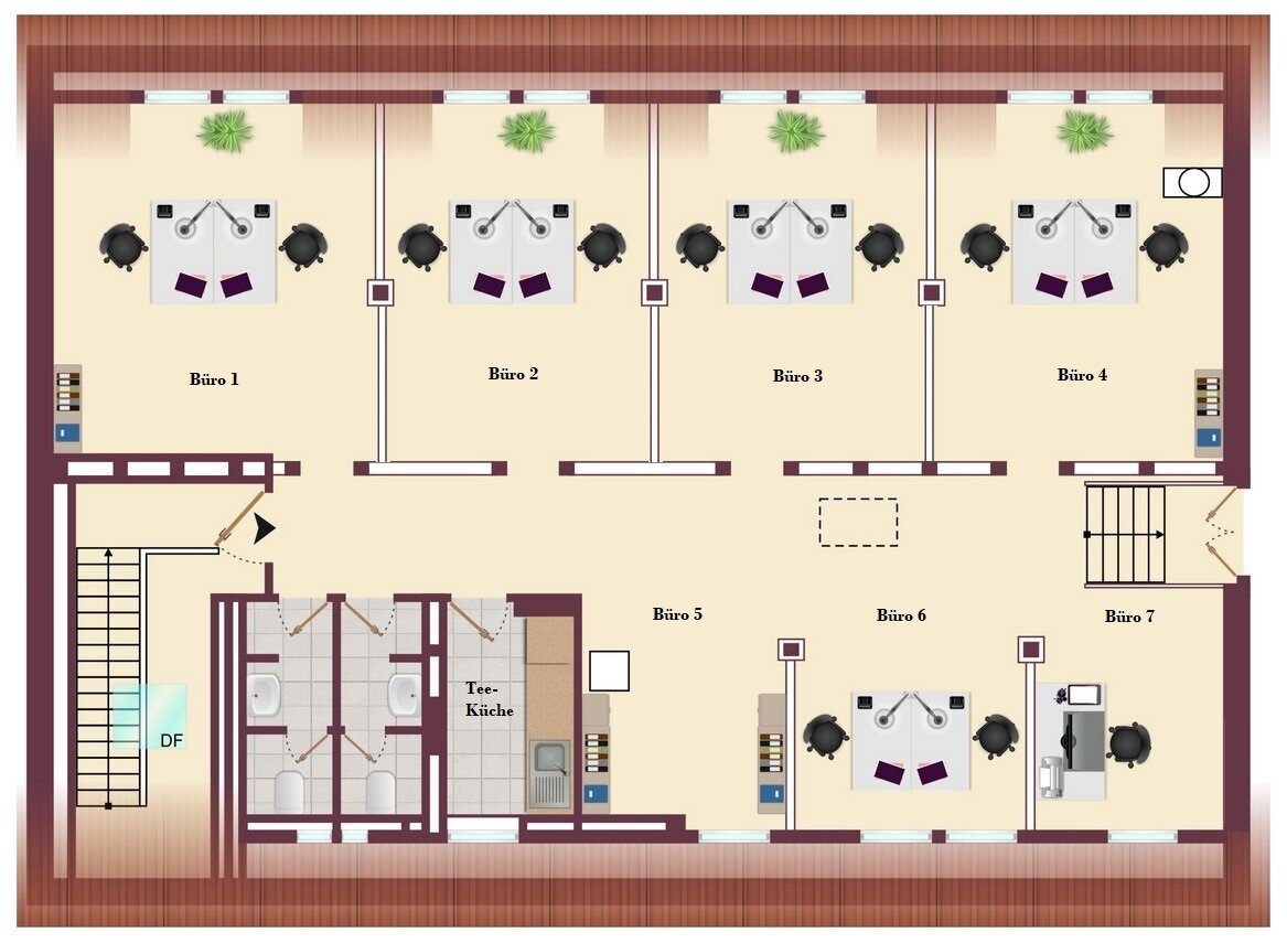 Bürofläche zur Miete 2.140 € 7 Zimmer 186 m²<br/>Bürofläche Altstadt Erfurt 99084