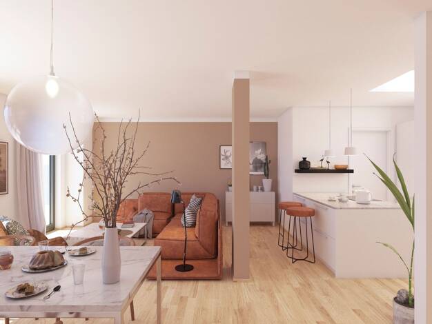 Terrassenwohnung zur Miete - Erstbezug 1.739 € 4 Zimmer 115,9 m² Dachgeschoss, 5. Geschoss frei ab 01.12.2025 Jacobstraße 14 Innenstadt Halle (Saale) 06110