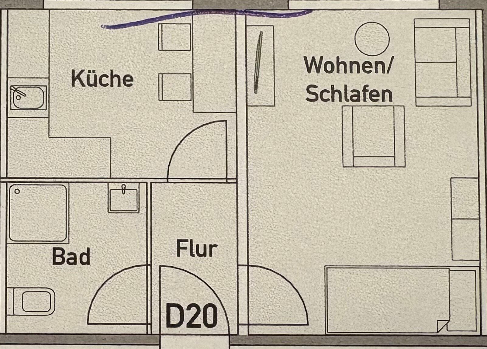 Wohnung zur Miete 285 € 1 Zimmer 32 m²<br/>Wohnfläche Boizenburg Boizenburg/Elbe 19258