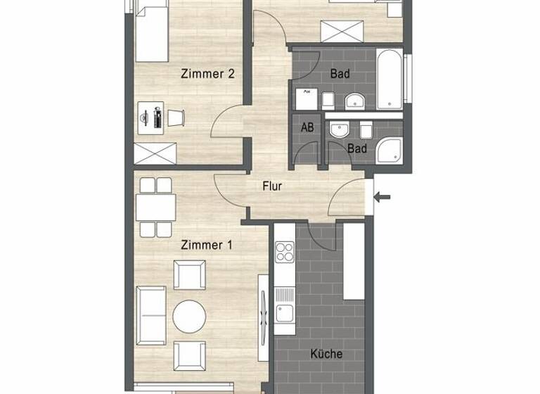 Wohnung zum Kauf 259.900 € 3 Zimmer 86 m²<br/>Wohnfläche Heuchelhof Würzburg 97084