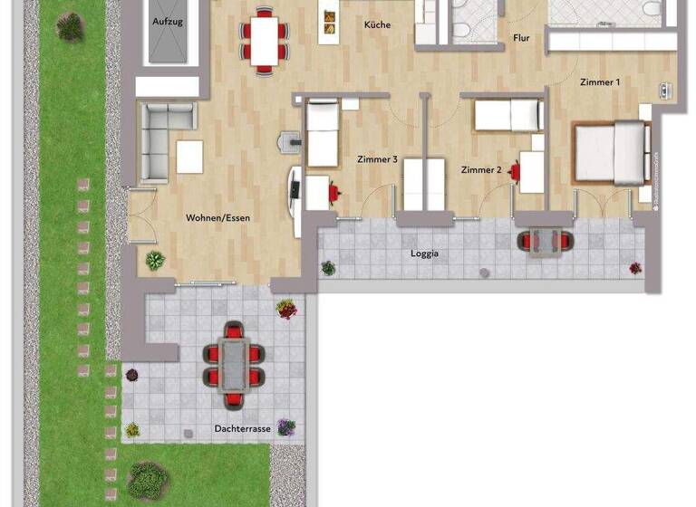 Wohnung zur Miete - Erstbezug 2.471 € 4 Zimmer 123,6 m² 4. Geschoss Leonberg 71229