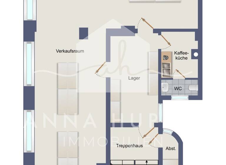 Laden zur Miete provisionsfrei 800 € 2 Zimmer 118 m² Verkaufsfläche Karl-Schurz-Straße 12 Innenstadt Gera 07545