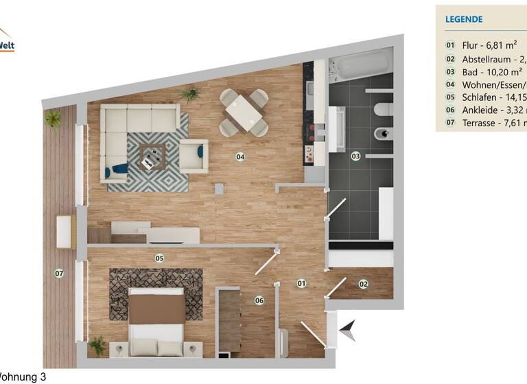 Wohnung zum Kauf - Erstbezug provisionsfrei 439.000 € 2 Zimmer 71,8 m² Göttingen 37085