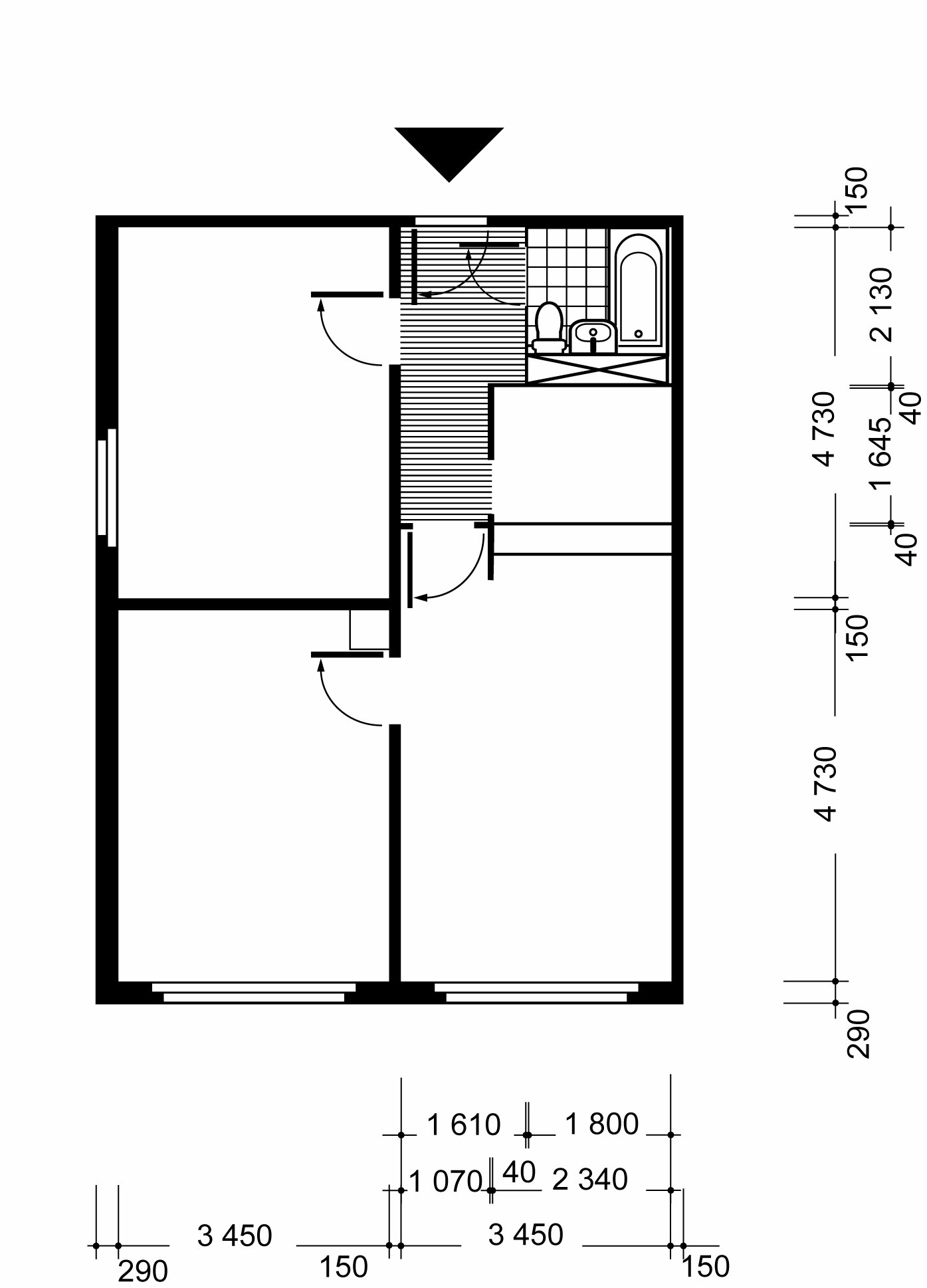 Wohnung zur Miete 441 € 3 Zimmer 64,7 m²<br/>Wohnfläche 2.<br/>Geschoss Juri-Gagarin-Ring 138 Altstadt Erfurt 99084