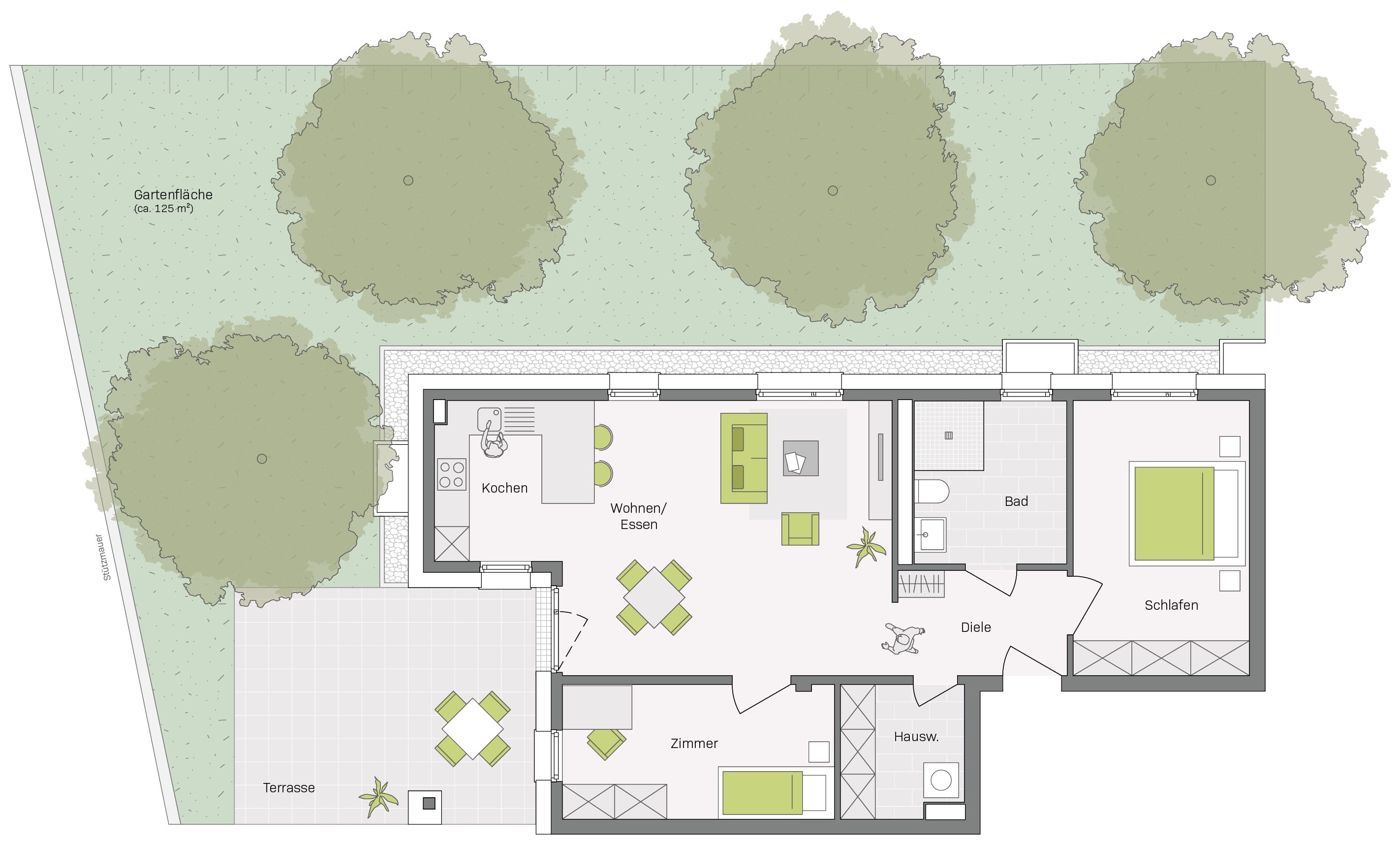 Wohnung zum Kauf provisionsfrei 425.300 € 3 Zimmer 86 m²<br/>Wohnfläche Aldingen Aldingen 78554