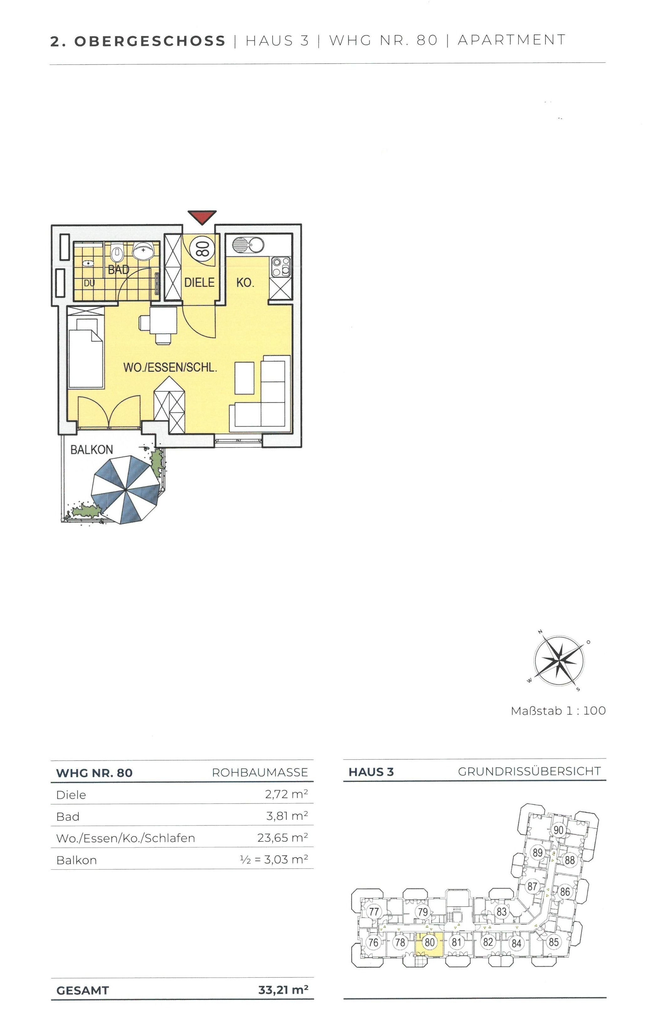 Studio zur Miete 700 € 1 Zimmer 33,2 m²<br/>Wohnfläche 2.<br/>Geschoss ab sofort<br/>Verfügbarkeit Hubertusstraße 51 Esting Olching 82140