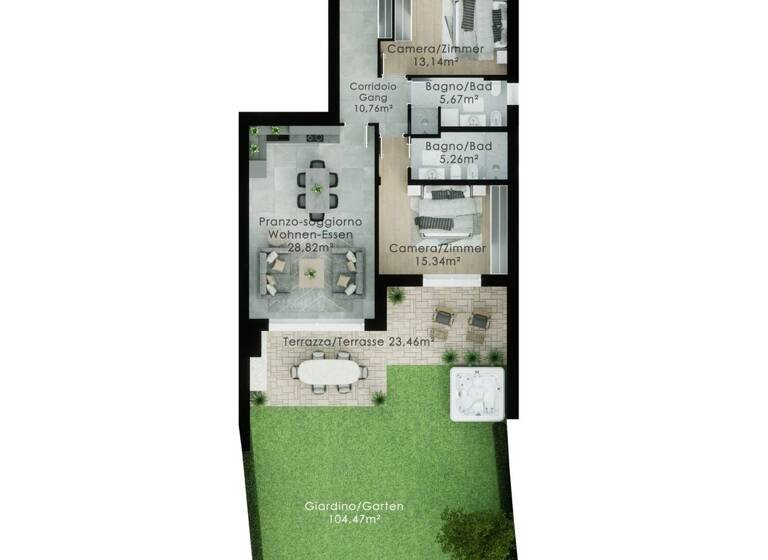 Wohnung zum Kauf 833.000 € 3 Zimmer 96 m² EG frei ab sofort Via Enzo Tolu 1 Gardone Riviera 25083