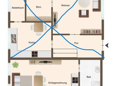 Wohnung zur Miete 600 € 1 Zimmer 40 m² frei ab 01.09.2025 Siegertshofen Fischach 86850