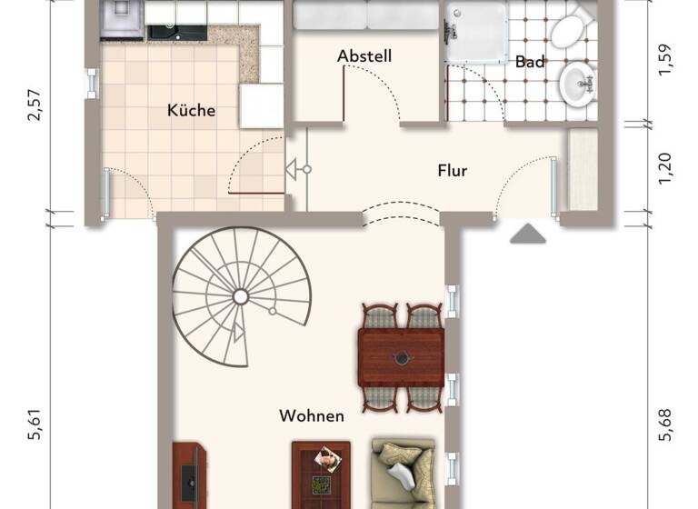 Einfamilienhaus zum Kauf 139.000 € 3 Zimmer 78 m² 629 m² Grundstück frei ab sofort Stahl Bitburg 54634
