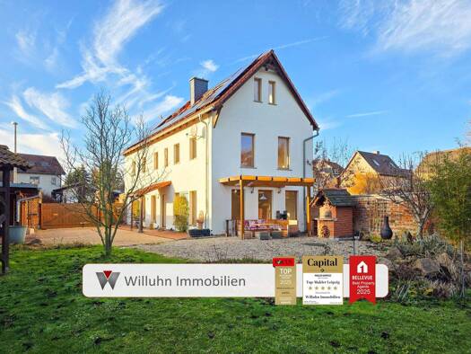 Einfamilienhaus zum Kauf 779.000 € 5 Zimmer 172,5 m² 1.590 m² Grundstück Knautkleeberg-Knauthain Leipzig 04249