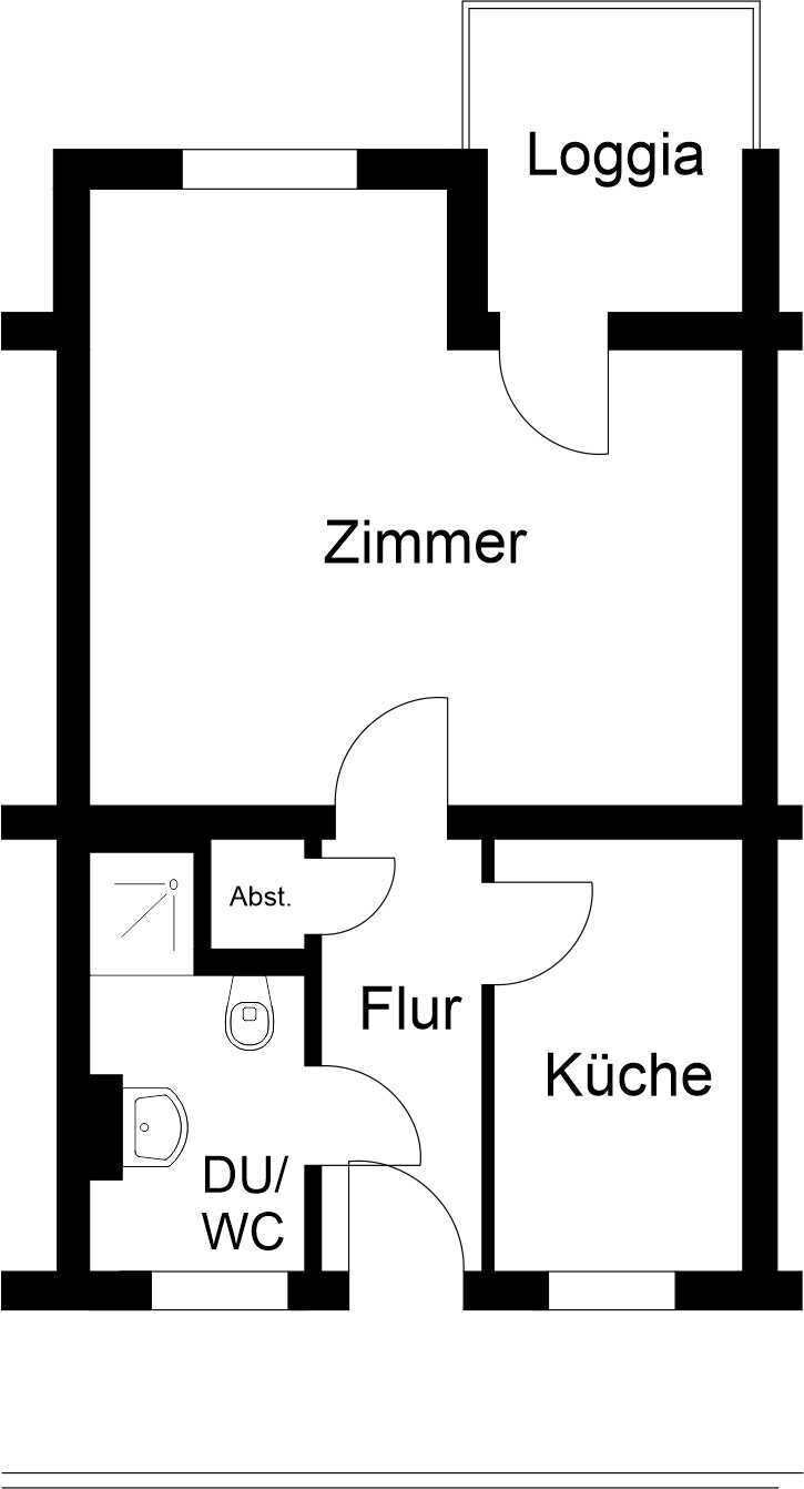 Wohnung zur Miete 271 € 1 Zimmer 38,7 m²<br/>Wohnfläche 6.<br/>Geschoss Gänsepforte 15 Kernstadt Seesen 38723