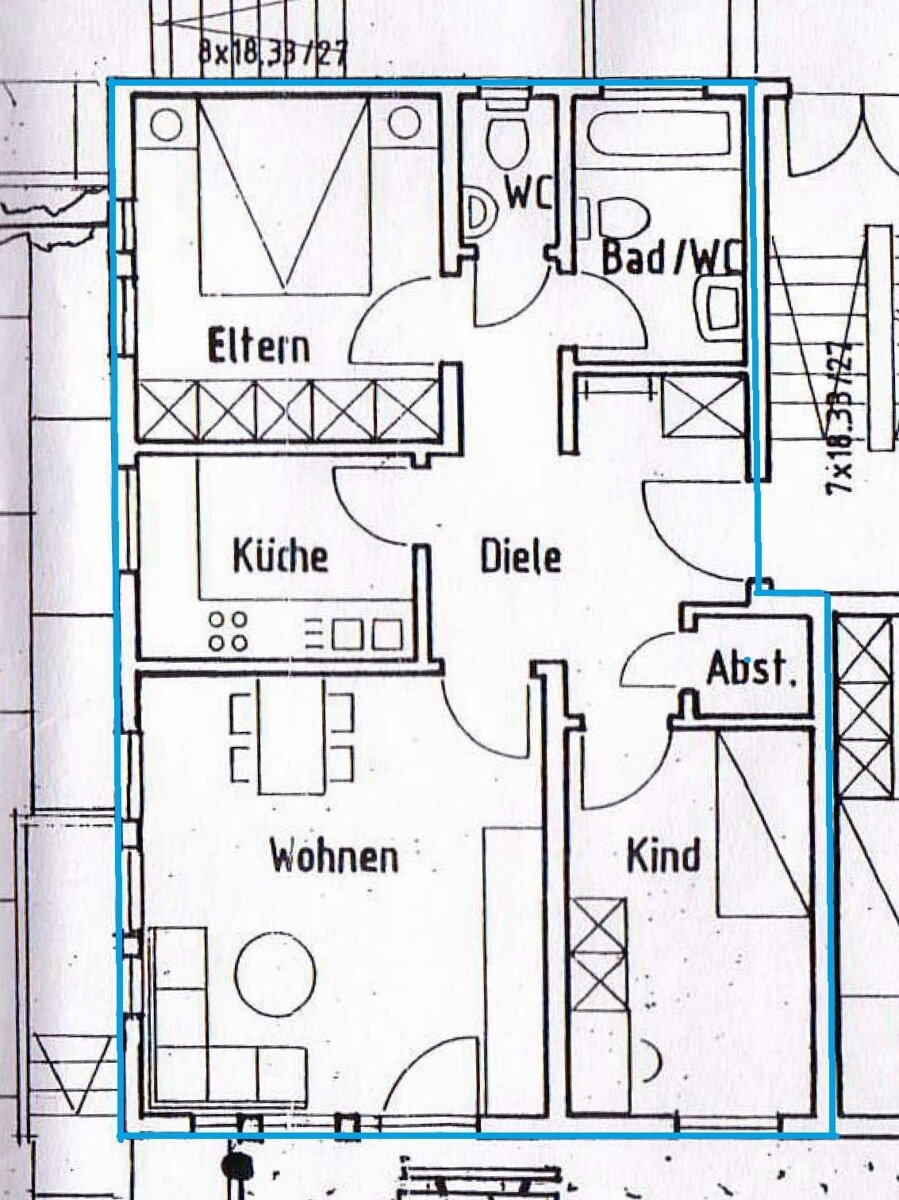 Wohnung zur Miete 620 € 3 Zimmer 62 m²<br/>Wohnfläche Erbach Erbach 89155