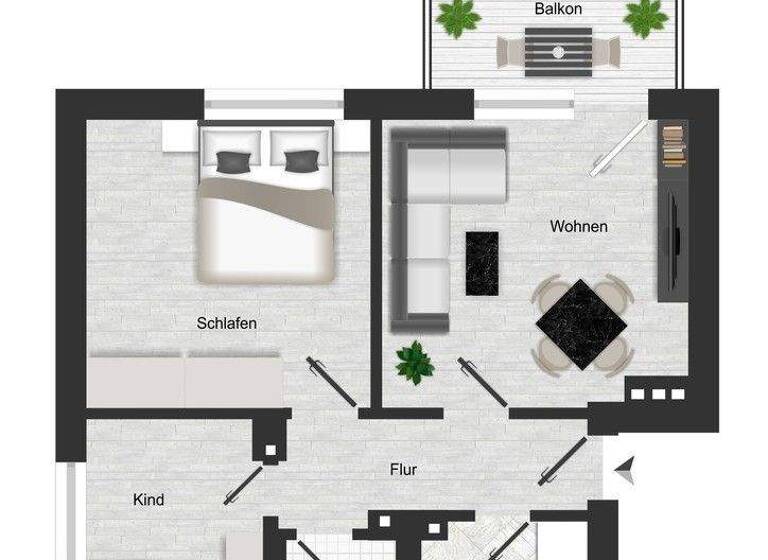 Wohnung zur Miete 359 € 3 Zimmer 59,2 m² 1. Geschoss frei ab 01.03.2026 Sterzelstr. 20 Siegmar Chemnitz 09117