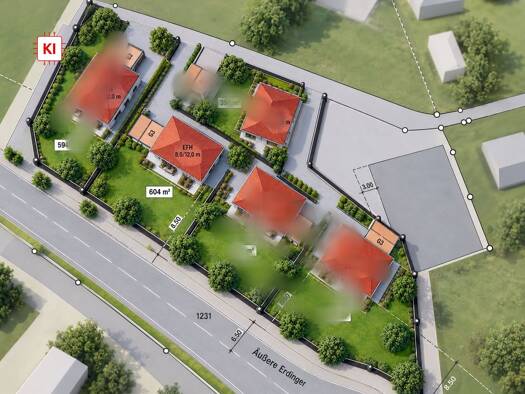 Grundstück zum Kauf 359.000 € 604 m² Grundstück Äußere Erdinger Straße 2 Dorfen Dorfen 84405