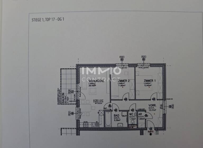 Wohnung zur Miete - Erstbezug 923 € 3 Zimmer 72,9 m² 1. Geschoss Sankt Georgen am Leithagebirge Eisenstadt 7000