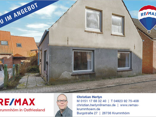 Einfamilienhaus zum Kauf 89.000 € 6 Zimmer 99 m² 179 m² Grundstück Pewsum Krummhörn 26736