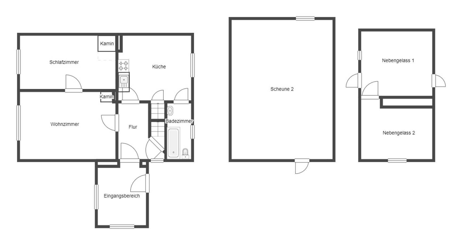 Immobilie zum Kauf als Kapitalanlage geeignet 79.000 € 4 Zimmer 106 m²<br/>Fläche 4.403,2 m²<br/>Grundstück Karlsburg Strasburg (Uckermark) 17335