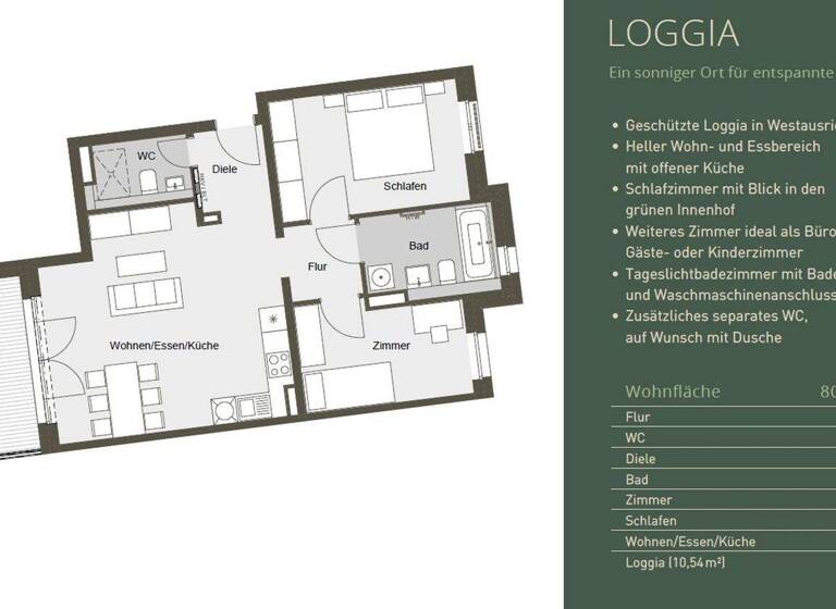 Studio zur Miete - Erstbezug 1.550 € 3 Zimmer 80 m² 1. Geschoss Donnersbergring 4 Darmstadt 64295