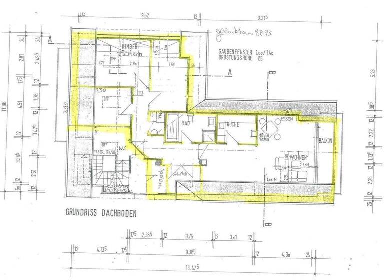 Wohnung zur Miete 940 € 4 Zimmer 91 m² 3. Geschoss frei ab sofort Westerwaldstraße 5 Offheim 65555