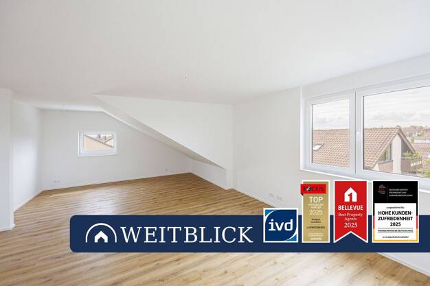 Wohnung zur Miete 1.140 € 3,5 Zimmer 84,2 m² Dachgeschoss, 2. Geschoss Hemmingen 71282