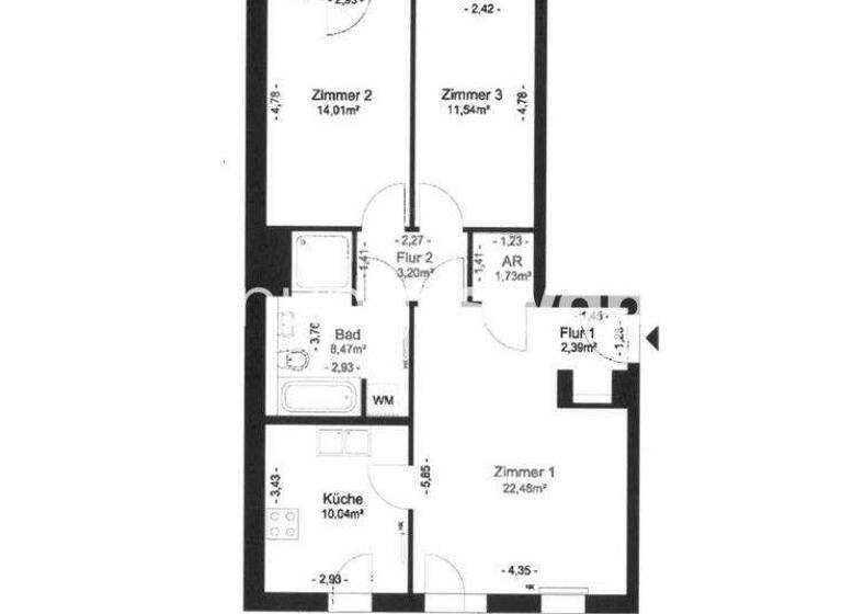 Studio zur Miete Tauschwohnung 537 € 3 Zimmer 80 m² 5. Geschoss Haselhorst Berlin 13599