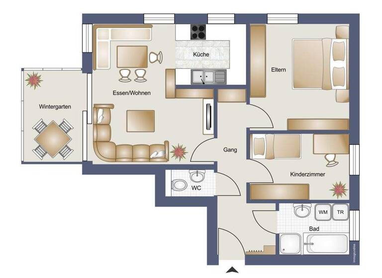 Terrassenwohnung zur Miete 1.052 € 3 Zimmer 80,9 m² Grüttstrasse 15b Lustenau 6890