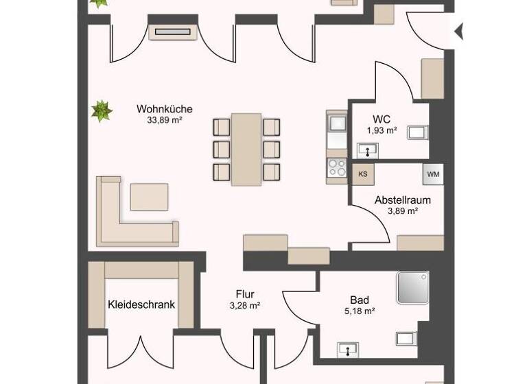 Wohnung zum Kauf 549.000 € 3 Zimmer 83,2 m² 1. Geschoss Wien 1030