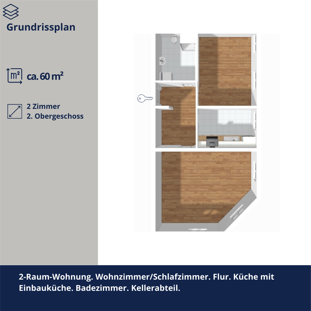 Wohnung zur Miete 310 € 2 Zimmer 60 m²<br/>Wohnfläche 2.<br/>Geschoss ab sofort<br/>Verfügbarkeit Lessingstraße 12 Sonnenberg 211 Chemnitz 09130