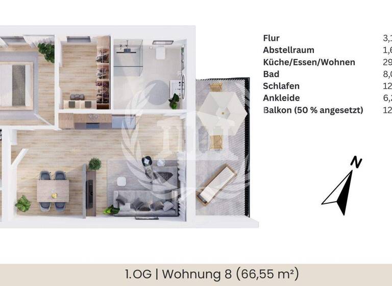 Wohnung zum Kauf - Erstbezug provisionsfrei 285.189 € 2 Zimmer 66,6 m² 1. Geschoss Zwiesel 94227