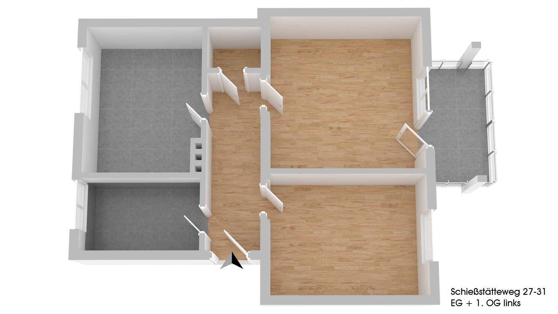 Wohnung zur Miete 433 € 2 Zimmer 59 m²<br/>Wohnfläche EG<br/>Geschoss 01.04.2025<br/>Verfügbarkeit Schießstätteweg 31 Schlachthof Amberg 92224