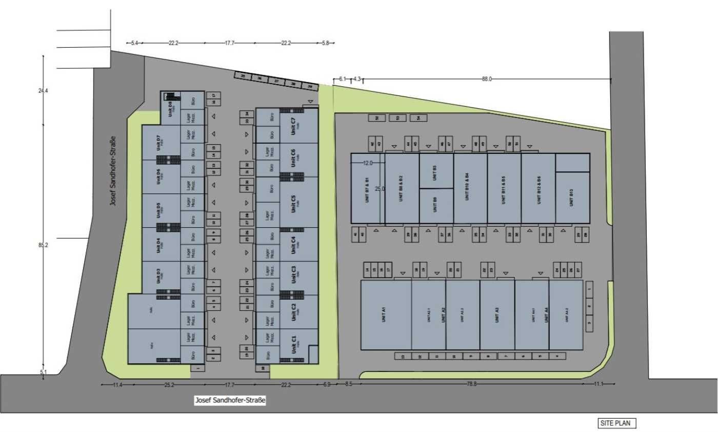 Lagerhalle zur Miete 9,80 € 303 m²<br/>Lagerfläche Stockerau 2000