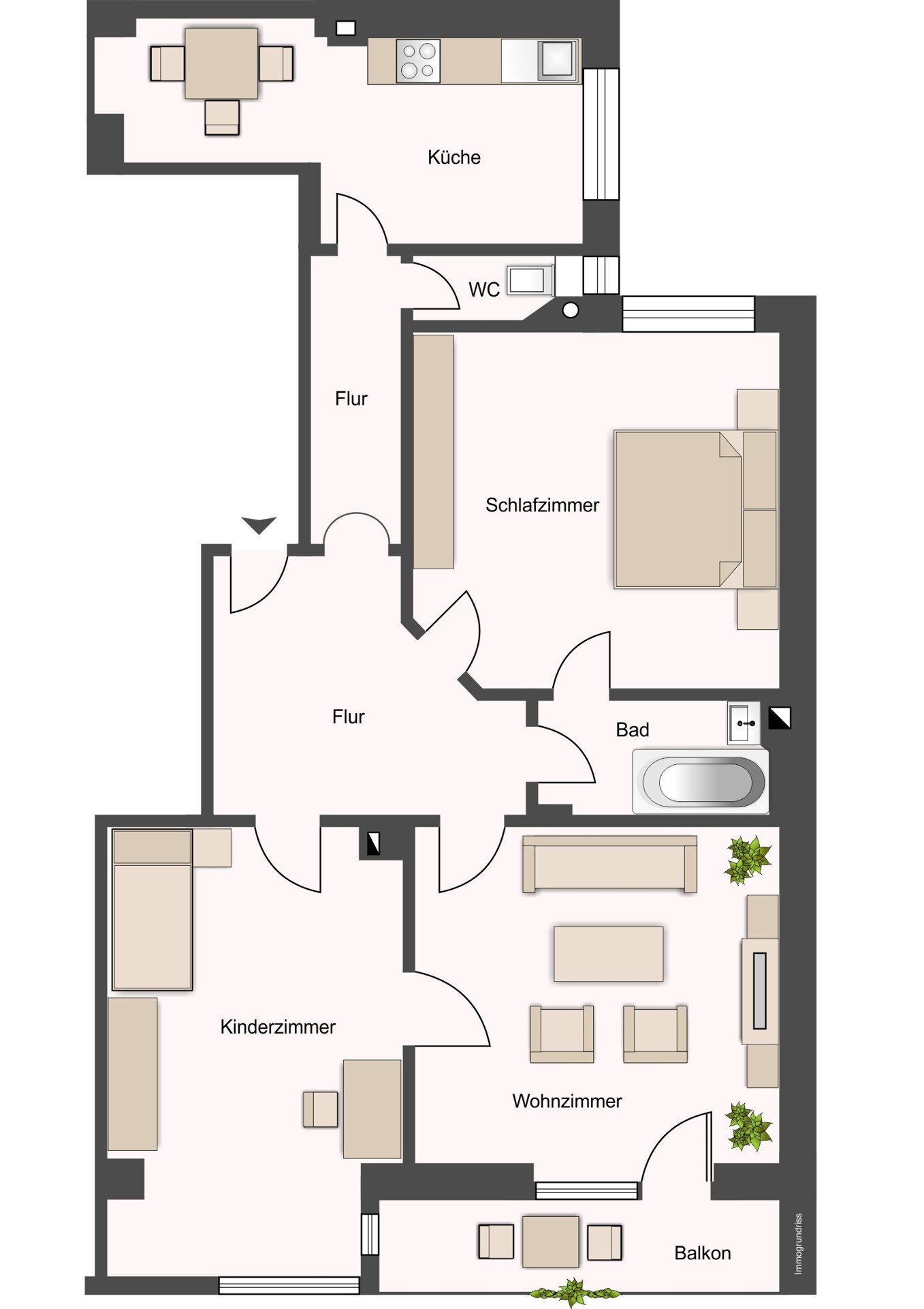 Wohnung zum Kauf 549.000 € 3 Zimmer 98,3 m²<br/>Wohnfläche 2.<br/>Geschoss Vogelsang Stuttgart 70193