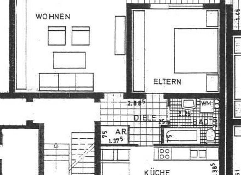 Wohnung zur Miete 530 € 2,5 Zimmer 65 m² 1. Geschoss frei ab sofort Herdecke 58313