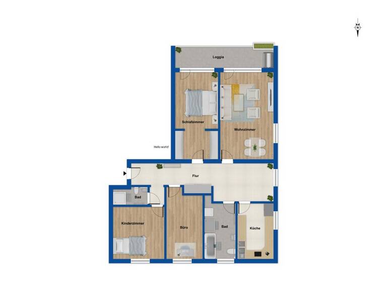 Wohnung zum Kauf 330.000 € 4 Zimmer 108 m² 2. Geschoss Bad Wörishofen 86825
