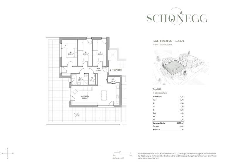 Wohnung zum Kauf - Erstbezug 962.100 € 4 Zimmer 95,4 m² 1. Geschoss Hall in Tirol 6060